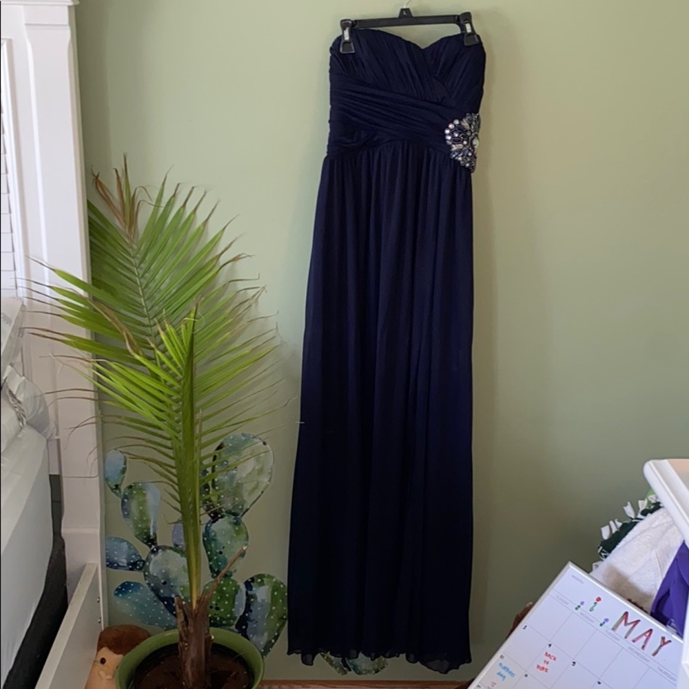 Navy Long Formal Dress